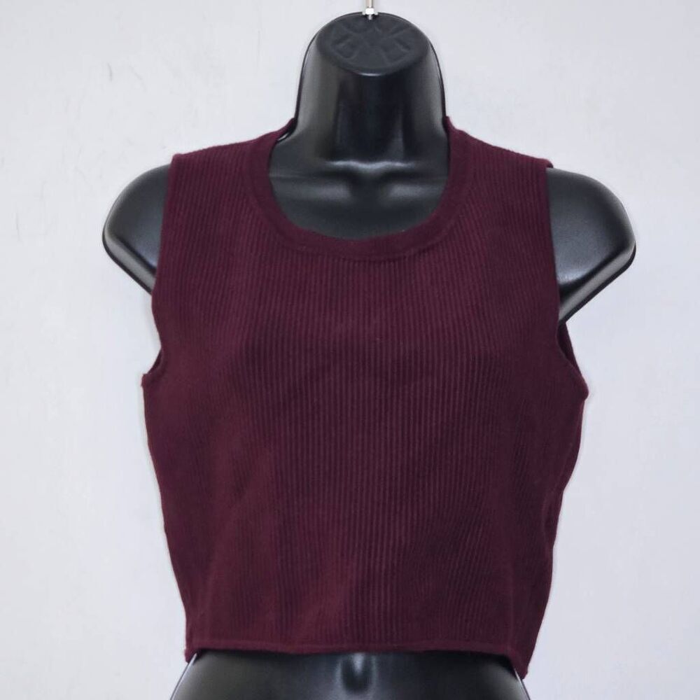 House Of Harlow 1960 Size Large Tank Top Maroon Thick Ribbed
